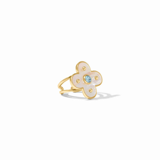 Julie Vos - Gold Mother of Pearl Charm Ring