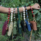 Lilley Line - Handmade Woven Clutch with Gemstone Strap - Multiple Colors