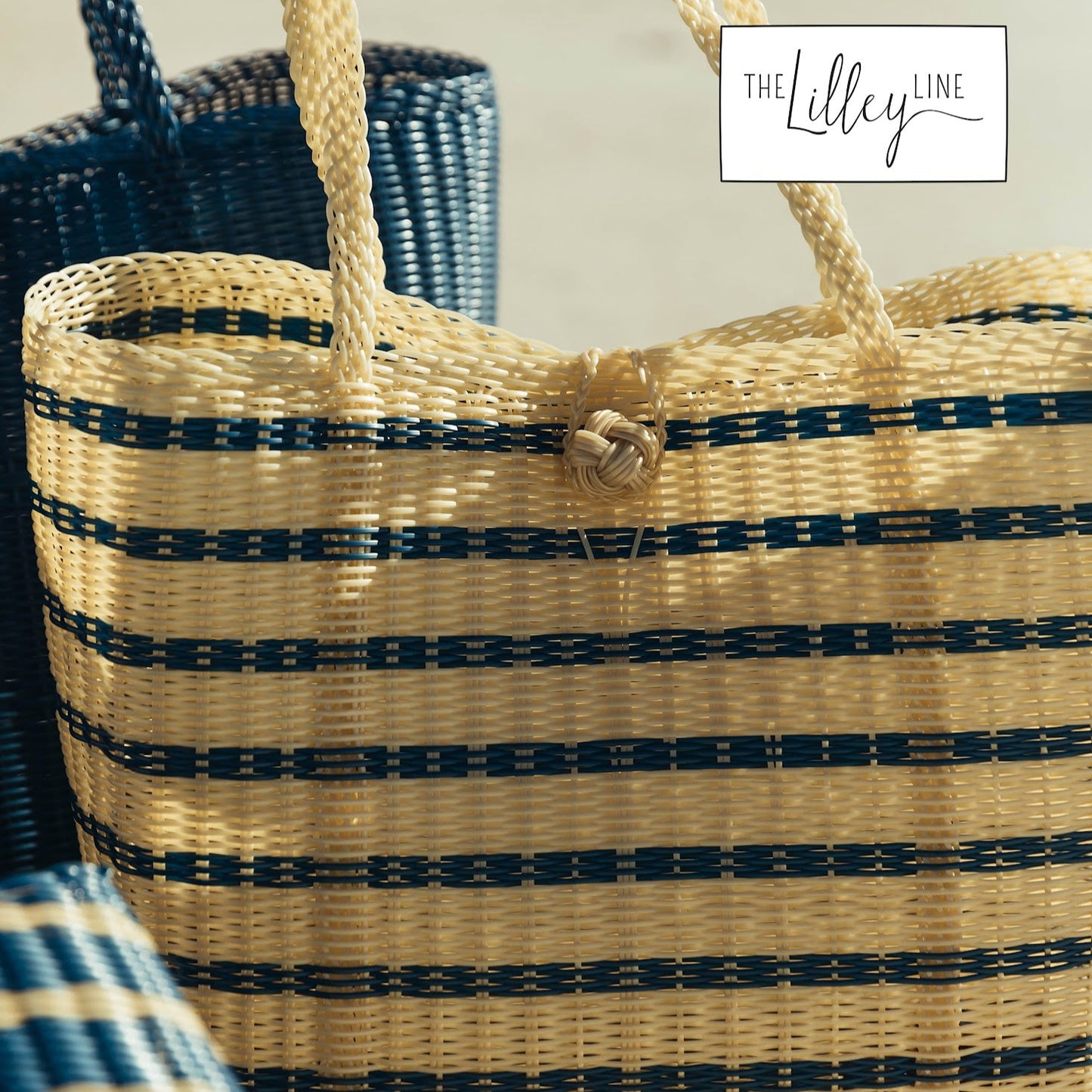 Lilley Line - Handmade Woven Tote - Multiple Colors