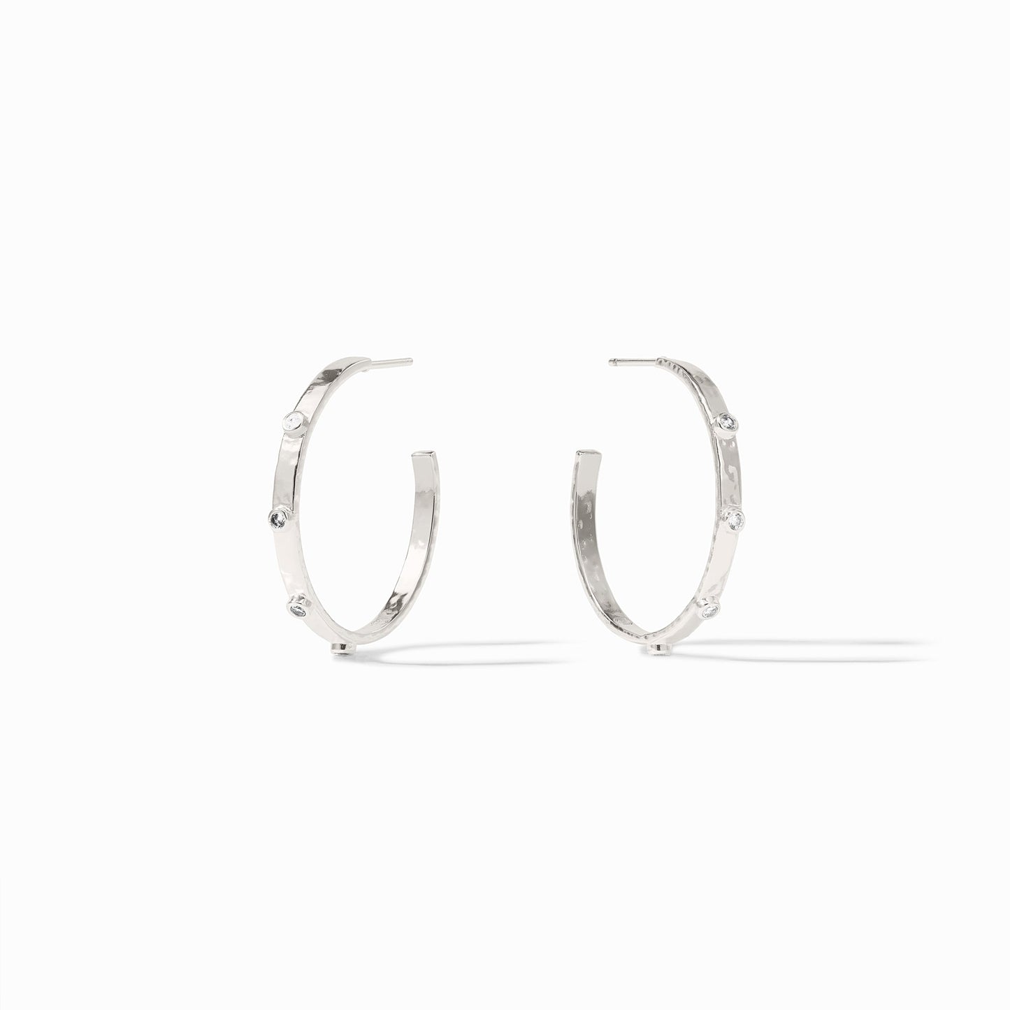 Julie Vos - Hoop with Gemstones - Gold or Silver