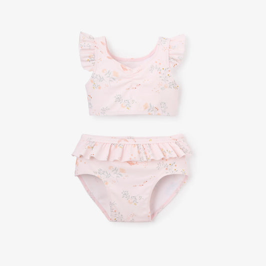 Elegant Baby - Pink Ocean Ruffle Two-Piece Swimsuit