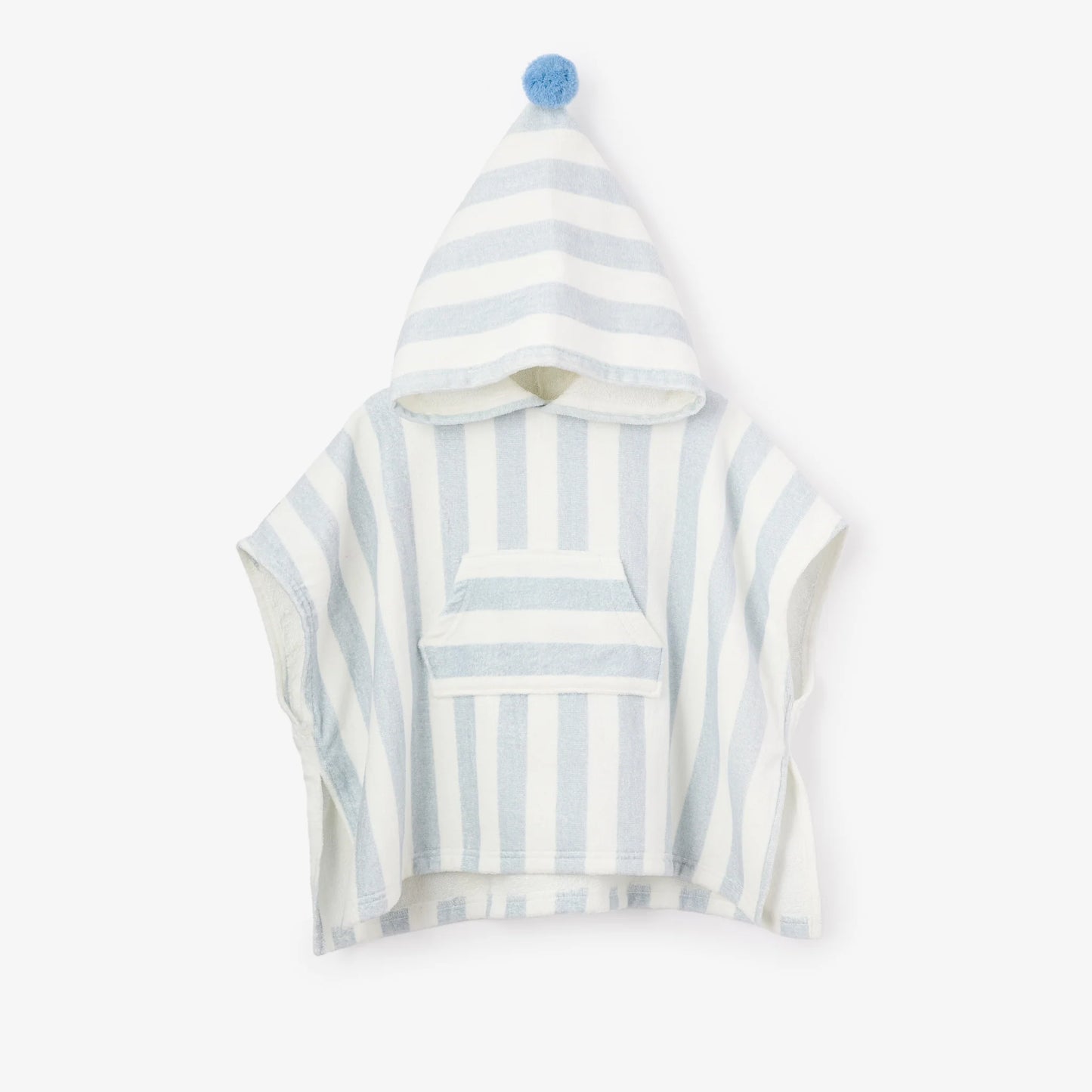 Elegant Baby - Stripe Hooded Terry Poncho - Pink or Blue