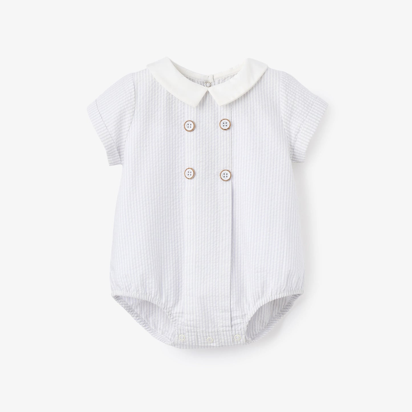 Elegant Baby - Seersucker Button-Front Bubble
