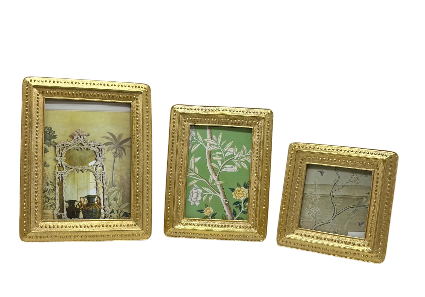 Gold Beaded Picture Frame - Three Sizes