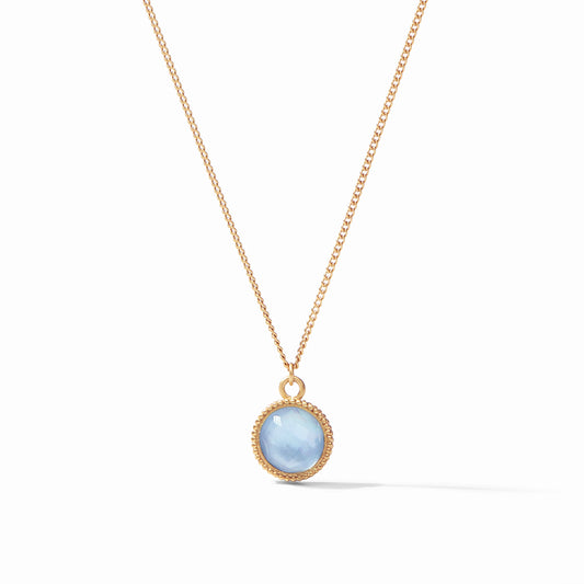 Julie Vos - Gemstone Necklace with Fleur-de-Lis on Reverse