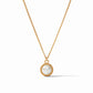 Julie Vos - Gemstone Necklace with Fleur-de-Lis on Reverse