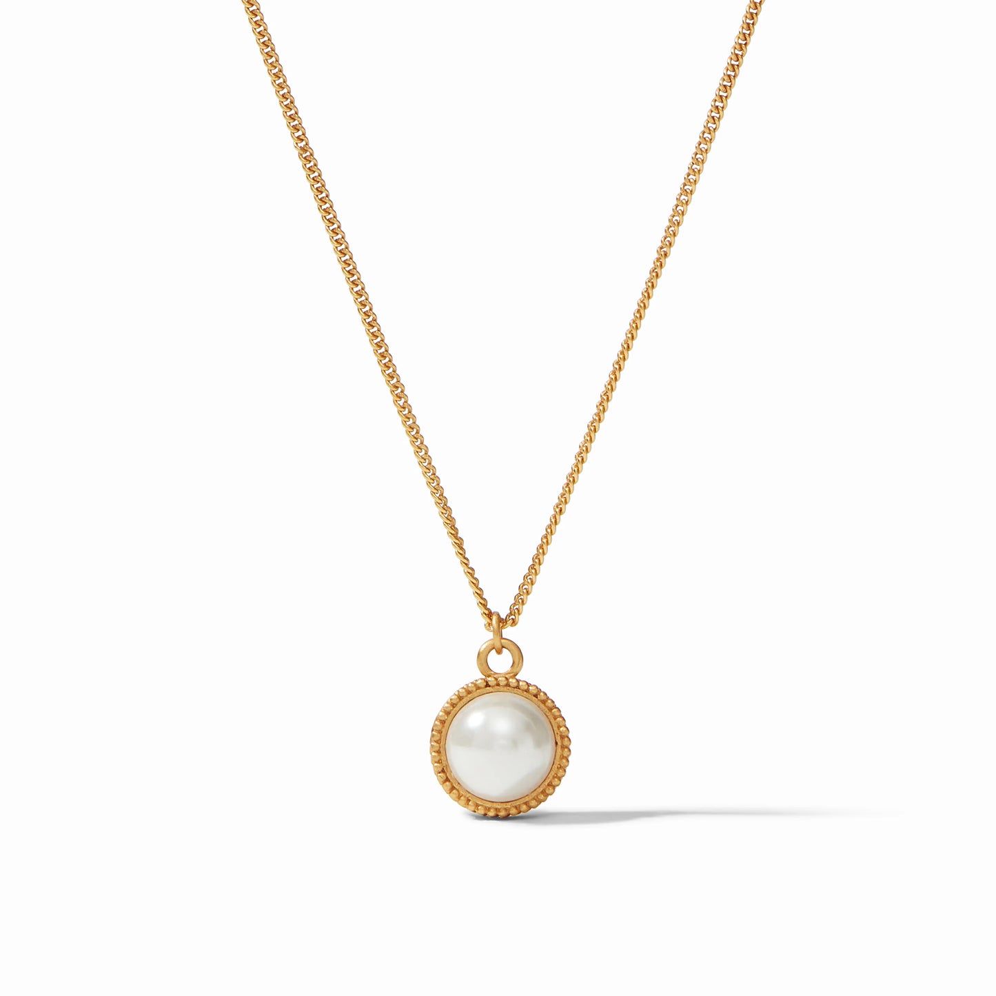Julie Vos - Gemstone Necklace with Fleur-de-Lis on Reverse