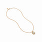 Julie Vos - Gemstone Necklace with Fleur-de-Lis on Reverse