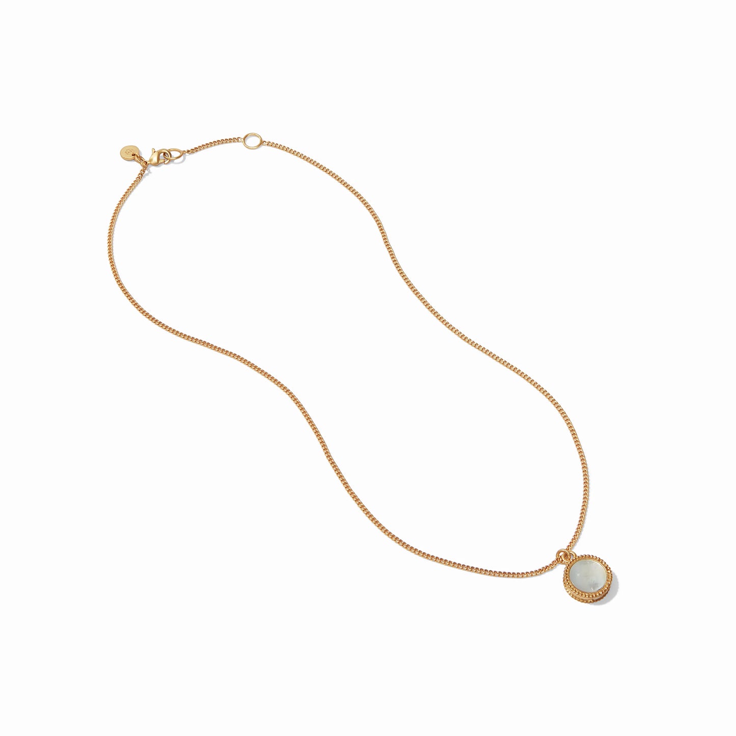 Julie Vos - Gemstone Necklace with Fleur-de-Lis on Reverse