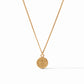 Julie Vos - Gemstone Necklace with Fleur-de-Lis on Reverse