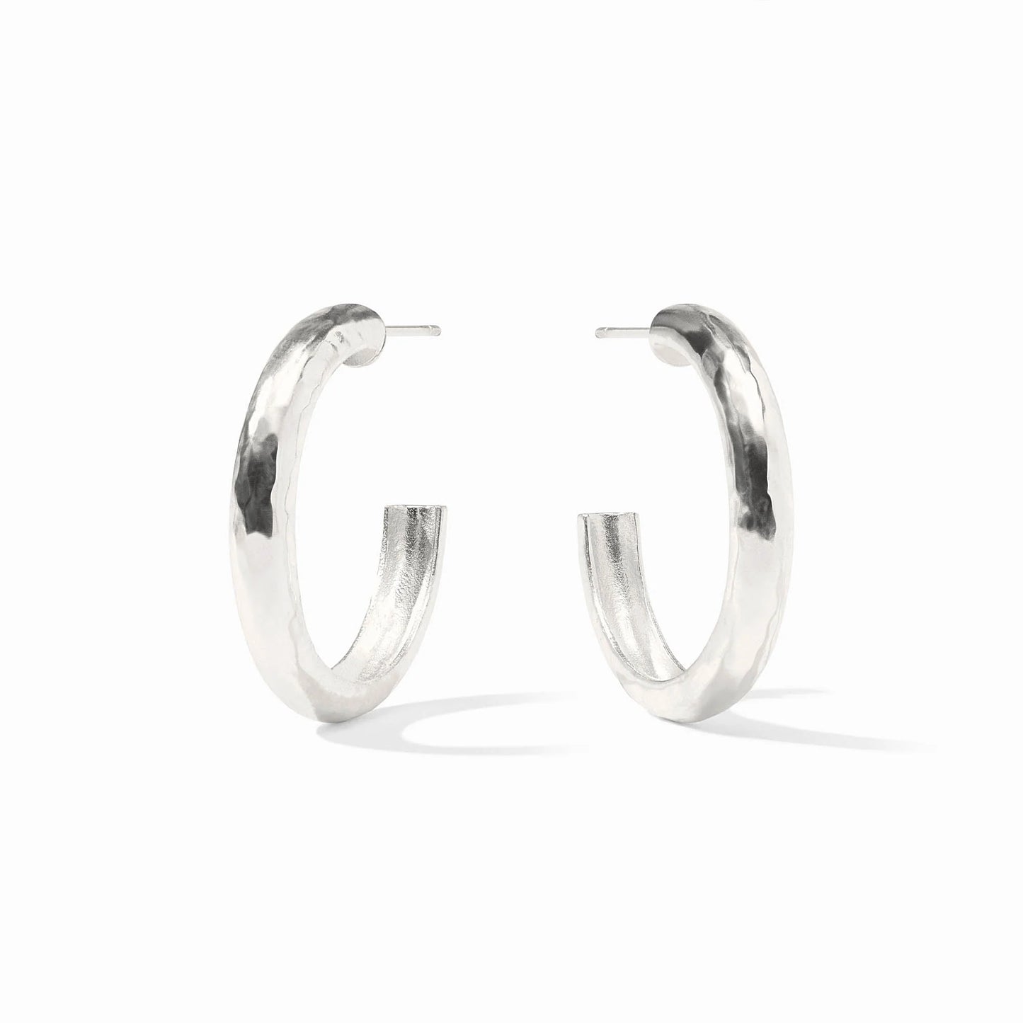 Julie Vos - Hammered Silver Hoops