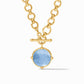 Julie Vos - Petite Gemstone Necklace with Honeybee on Reverse