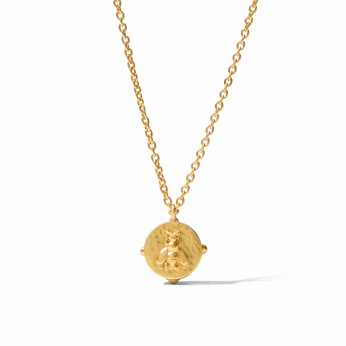 Julie Vos - Gold Necklace with Gemstone and Honeybee