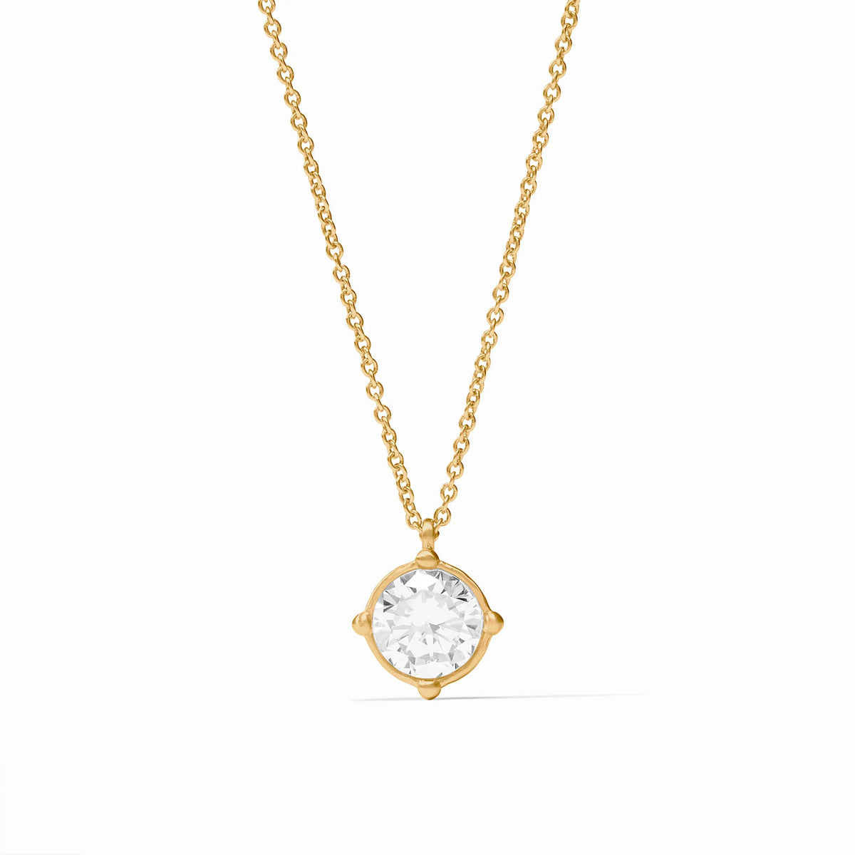 Julie Vos - Gold Necklace with Gemstone and Honeybee