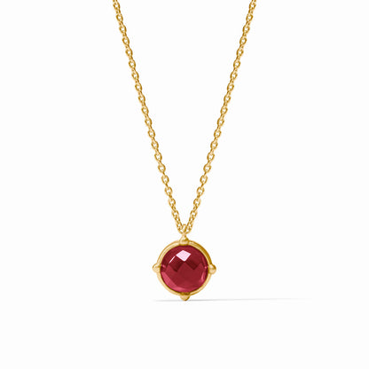 Julie Vos - Gold Necklace with Gemstone and Honeybee