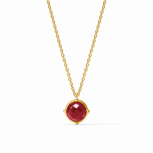 Julie Vos - Gold Necklace with Gemstone and Honeybee