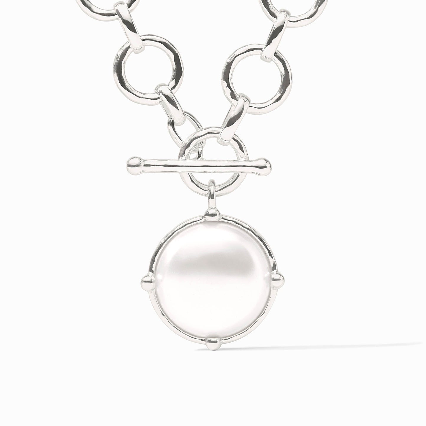 Julie Vos - Chunky Gemstone Necklace with Honeybee on Reverse