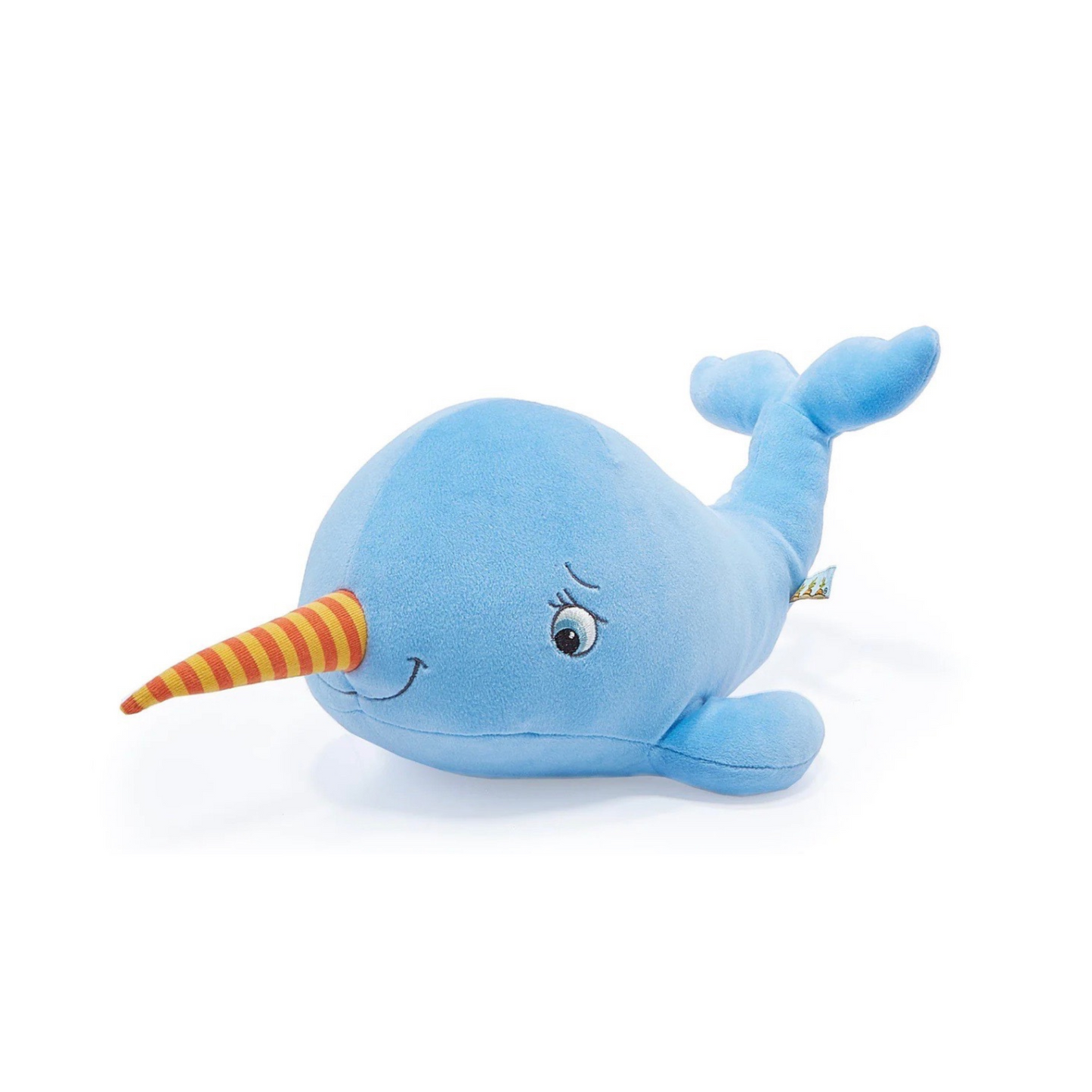 Wally Narwhal Blue Plush Whale