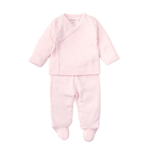 Pink 2 Piece Footed Pajama Set