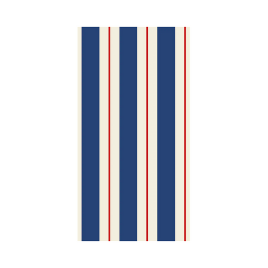 Red White and Blue Stripe Guest Napkins