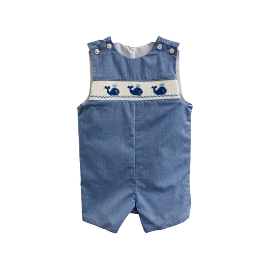 Smocked Blue Whale Jon Jon