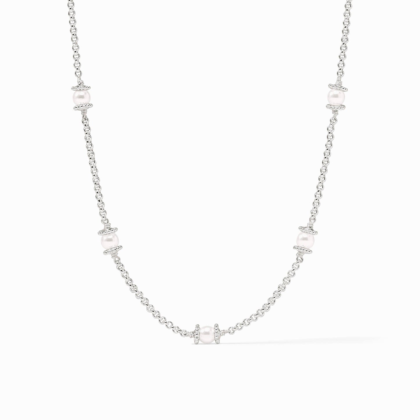 Julie Vos - Silver Necklace with Pearls