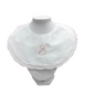 Scalloped Cotton Bib - Pink or Blue
