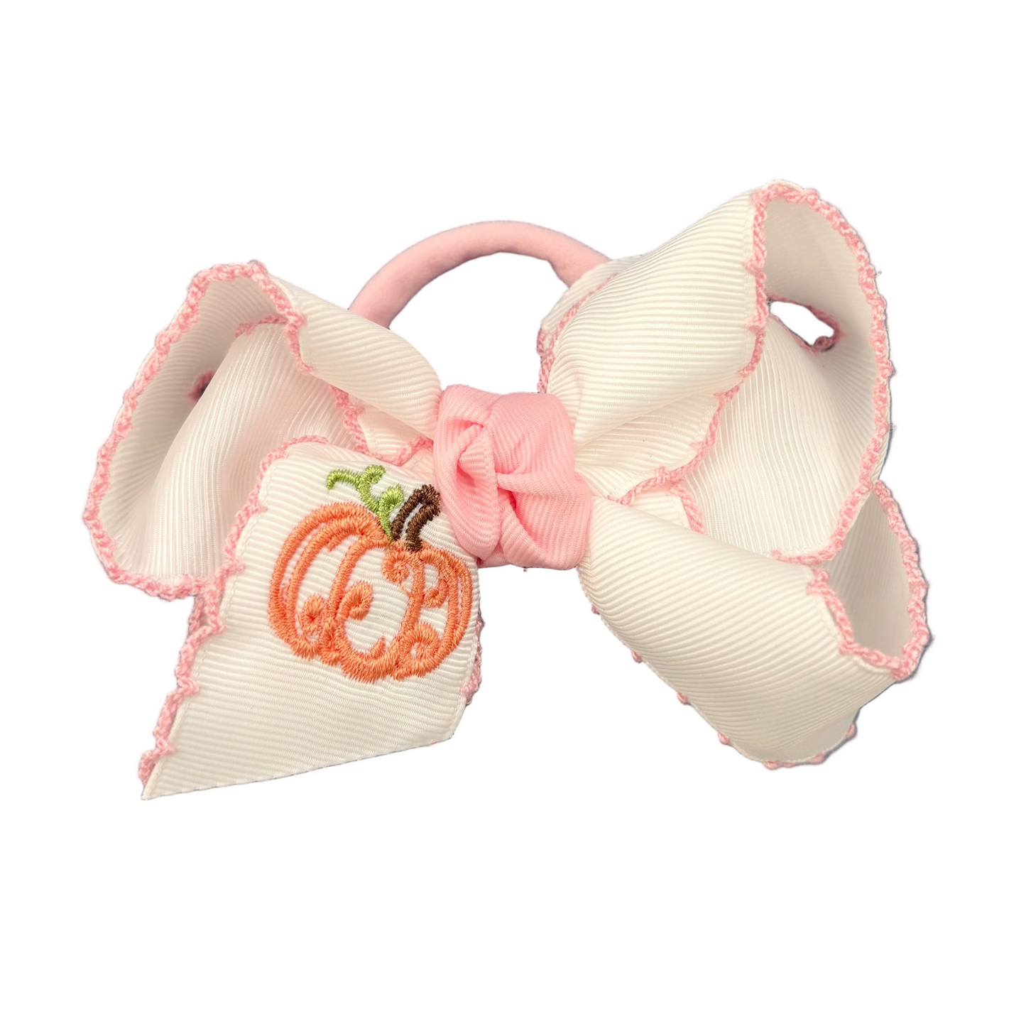 Embroidered Hair Bow - Halloween