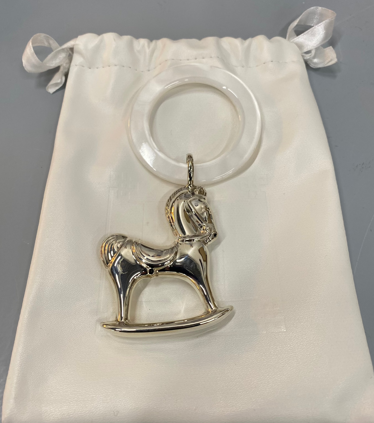 Sterling Silver Rocking Horse Rattle