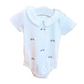 Baby Club Chic - Embroidered Cars on White Collection - Bib, Outfit, Blanket
