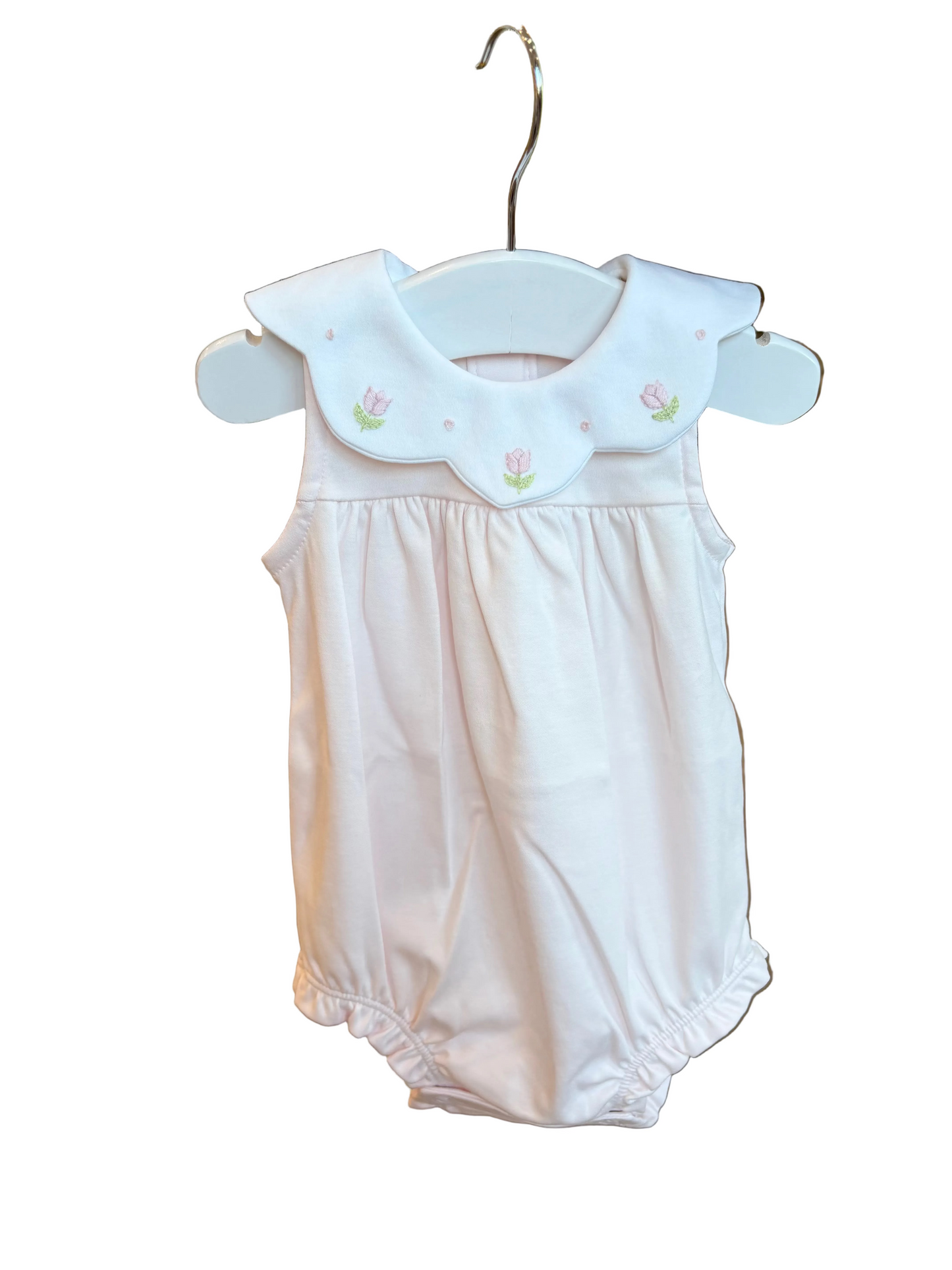Baby Club Chic - Embroidered Tulip on Pink Collection - Bib, Outfit, Blanket
