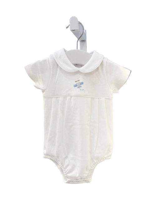Baby Club Chic - Embroidered Airplane - Bubble
