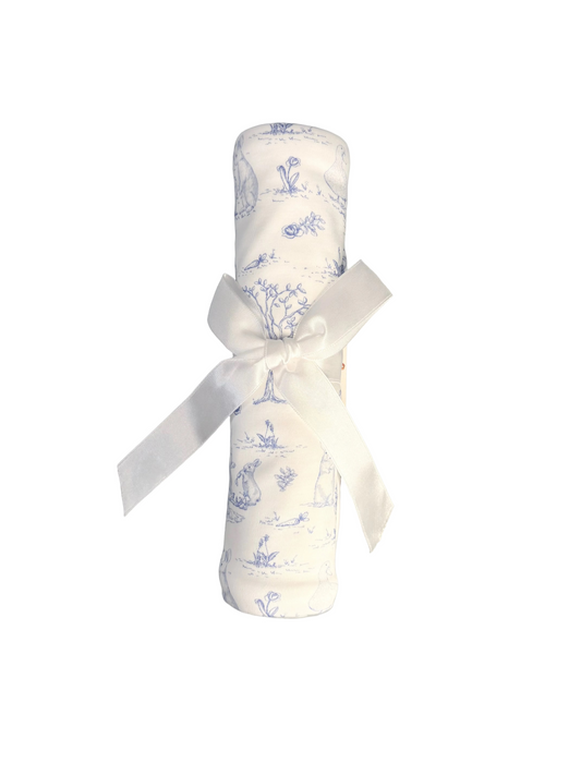 Baby Club Chic - Blue Toile Bunnies - Blanket