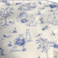 Baby Club Chic - Blue Toile Bunnies - Blanket