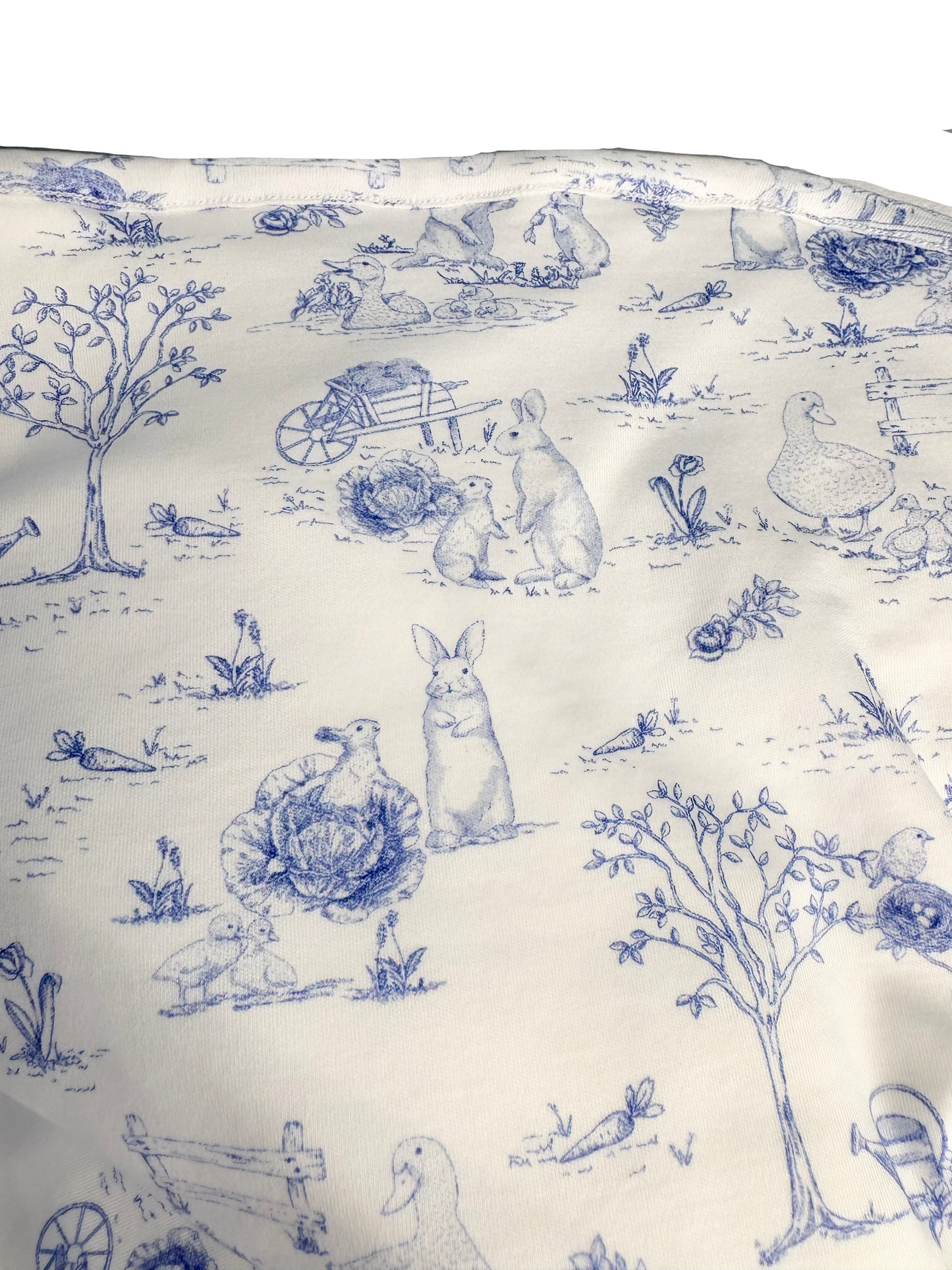 Baby Club Chic - Blue Toile Bunnies - Blanket