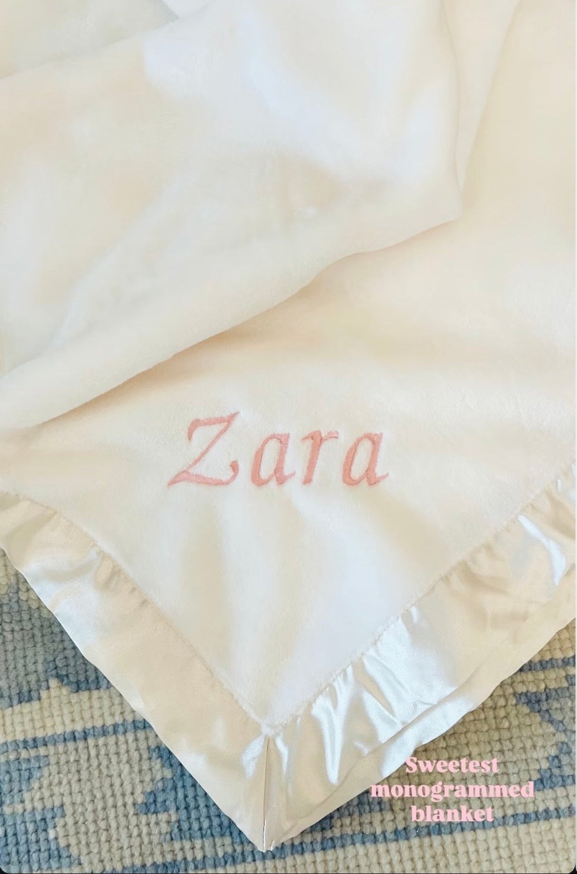 Elegant Baby - Satin Trim Fleece Blanket