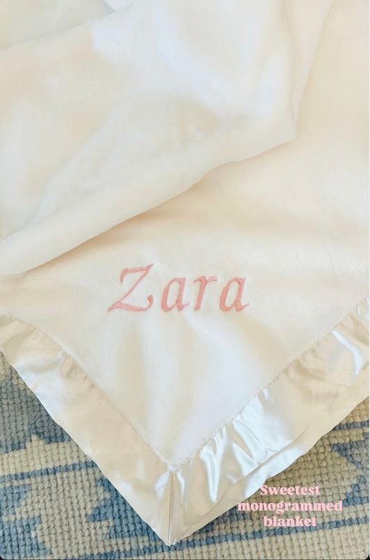 Elegant Baby - Satin Trim Fleece Blanket