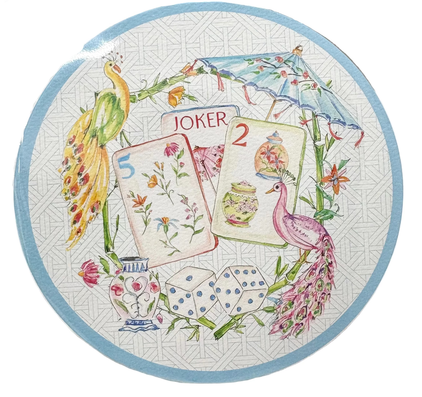 Rosanne Beck - Mahjong Tiles - Coasters