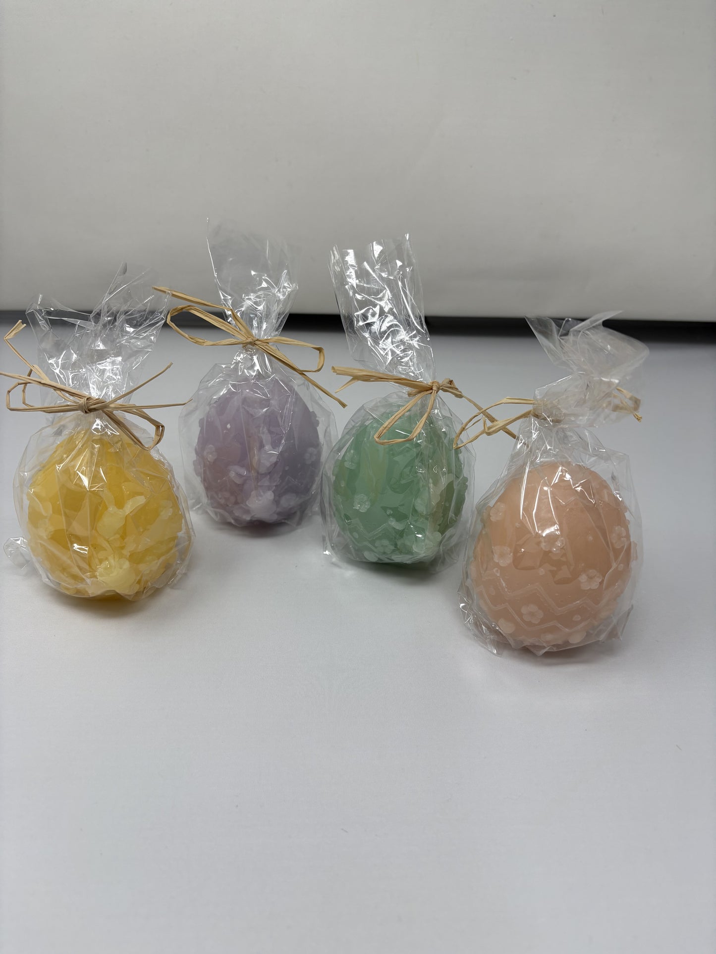 Embossed Egg Candle - Set of 4