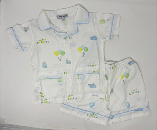 Birthday Pajamas - Pink or Blue