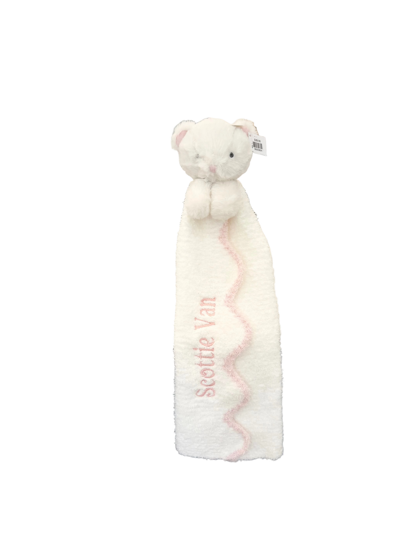 Musical Bear Lovey - Blue or Pink - Customizable