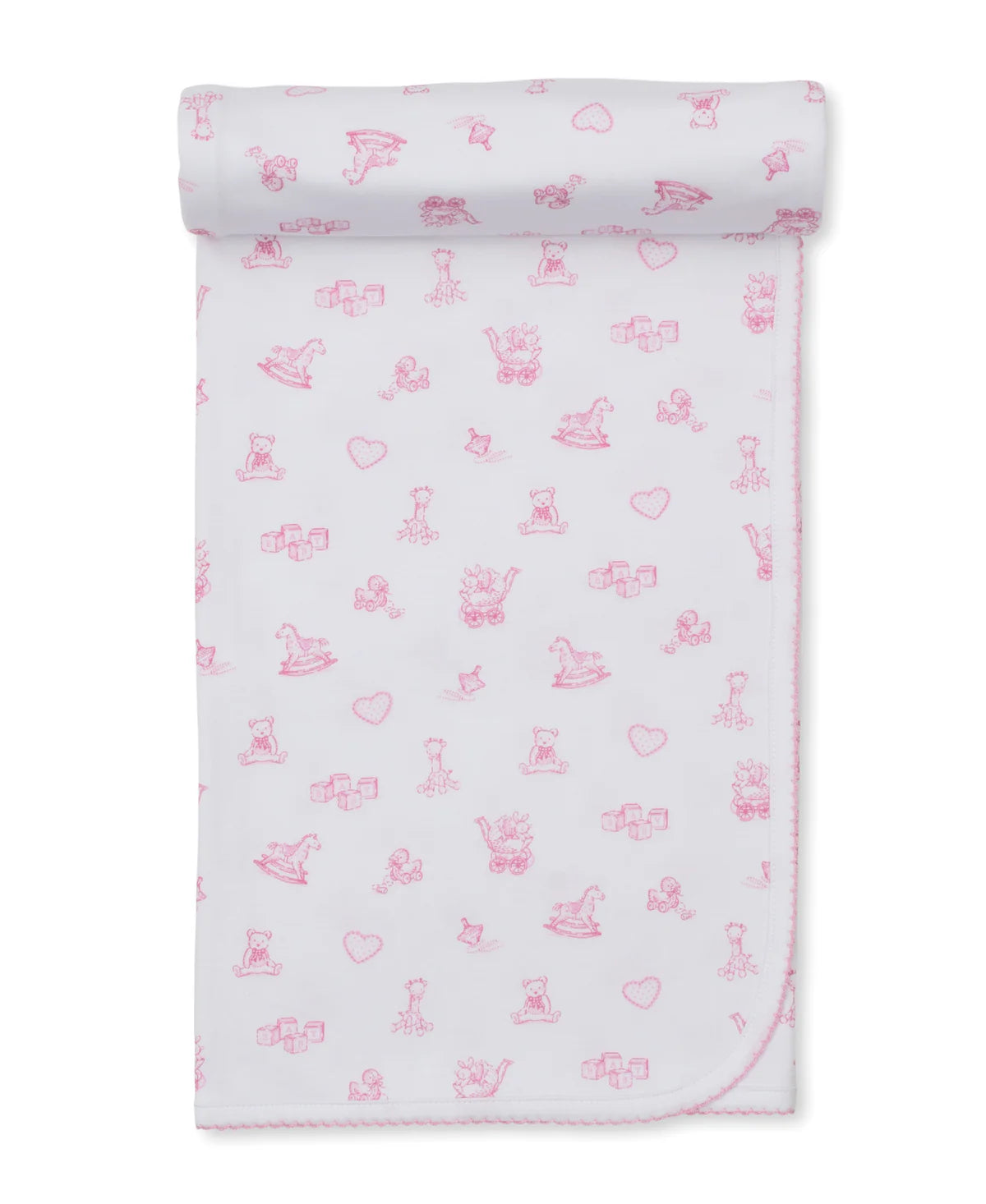 Kissy Kissy - Vintage Toy - Blanket or Bib - Pink or Blue
