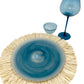 Glass Plate Aqua Blue