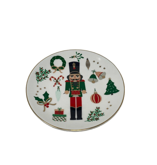 Green Nutcracker Appetizer Plate