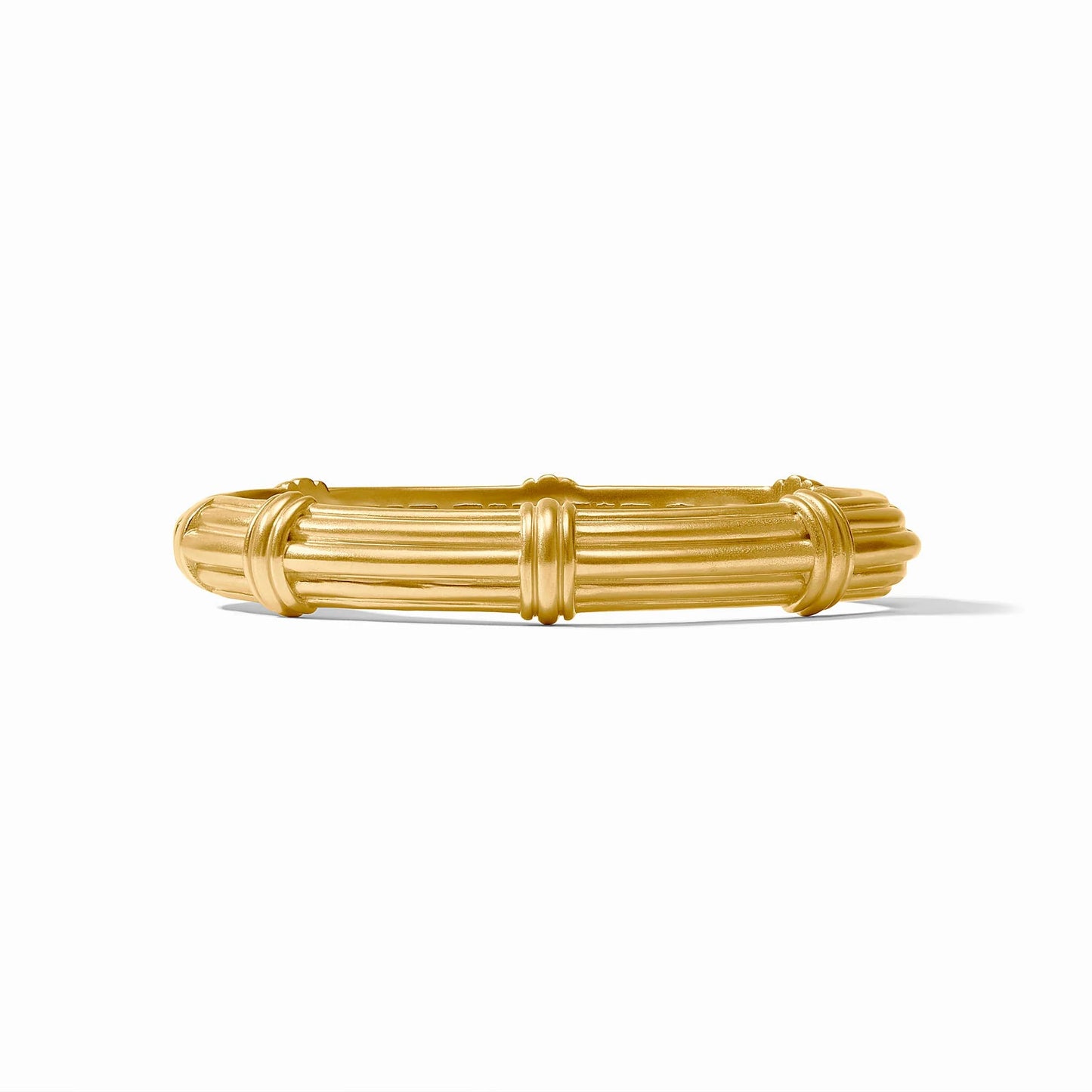 Julie Vos - Ribbed Hinged Bangle - Gold