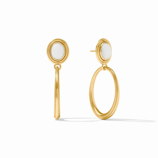 Julie Vos - Gemstone Earring with Round Accent