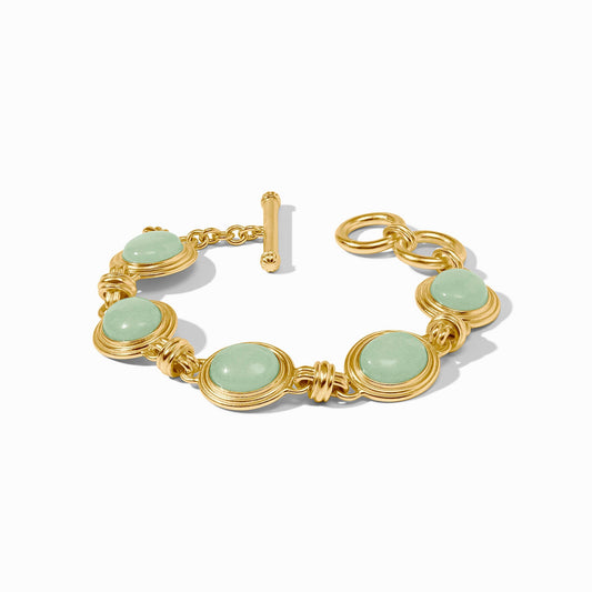 Julie Vos - Gold Link Bracelet with Gemstones - Multiple Colors