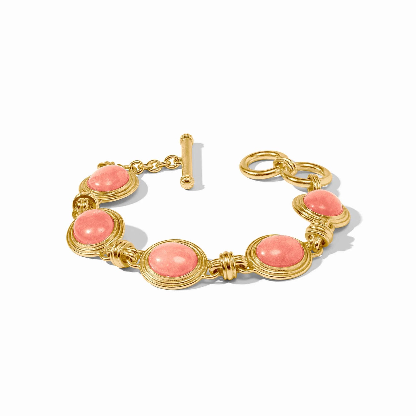 Julie Vos - Gold Link Bracelet with Gemstones - Multiple Colors