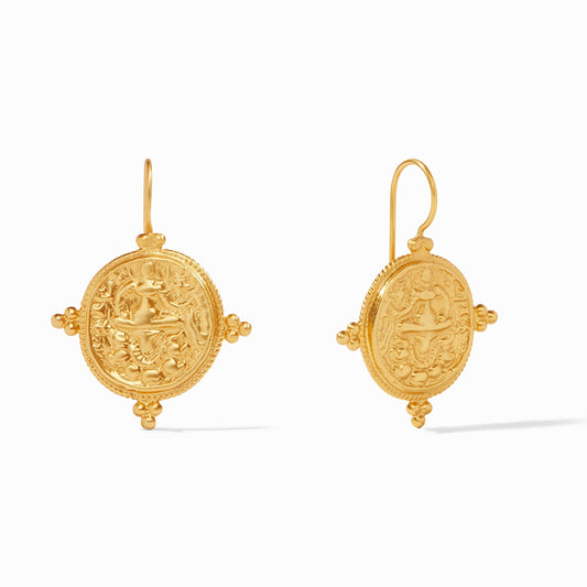 Julie Vos - Gold Coin Earring