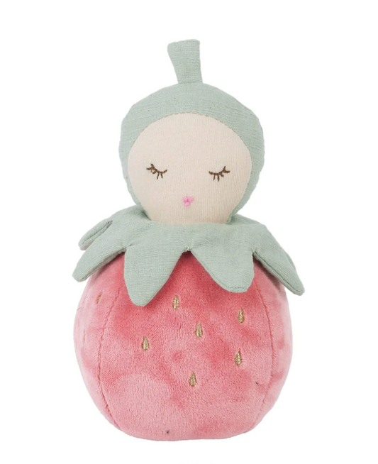 Mon Ami - Pink Strawberry Rattle Toy